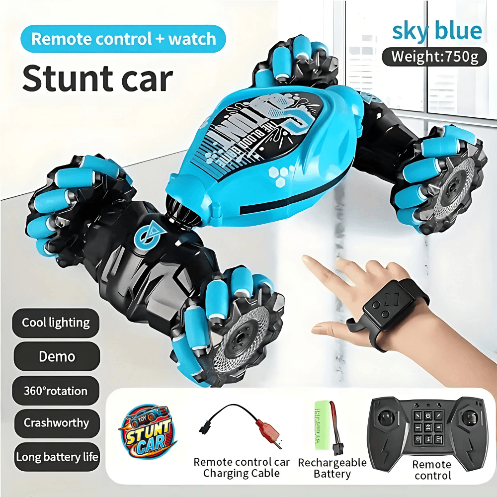 Gesture Sensing Car (Includes Gesture Watch + Remote Control) With LED Lights